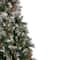 7.5ft. Pre-Lit Flocked Valley Pine Artificial Christmas Tree, Clear Lights